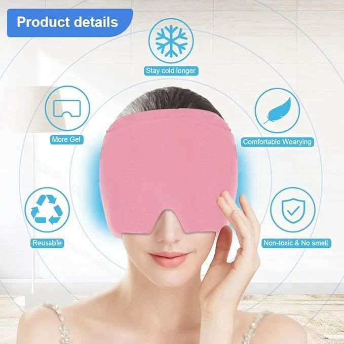 Migraine Relief Cap – Hot & Cold Therapy Headwrap