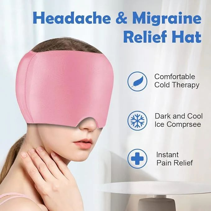 Migraine Relief Cap – Hot & Cold Therapy Headwrap